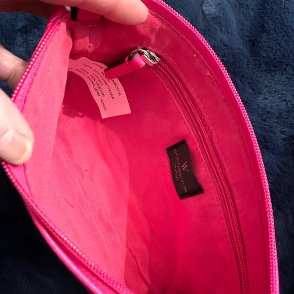 Worthington NWT Bright Pink Handbag Wristlet or Shoulder Bag 2 in One - Picture 10 of 13